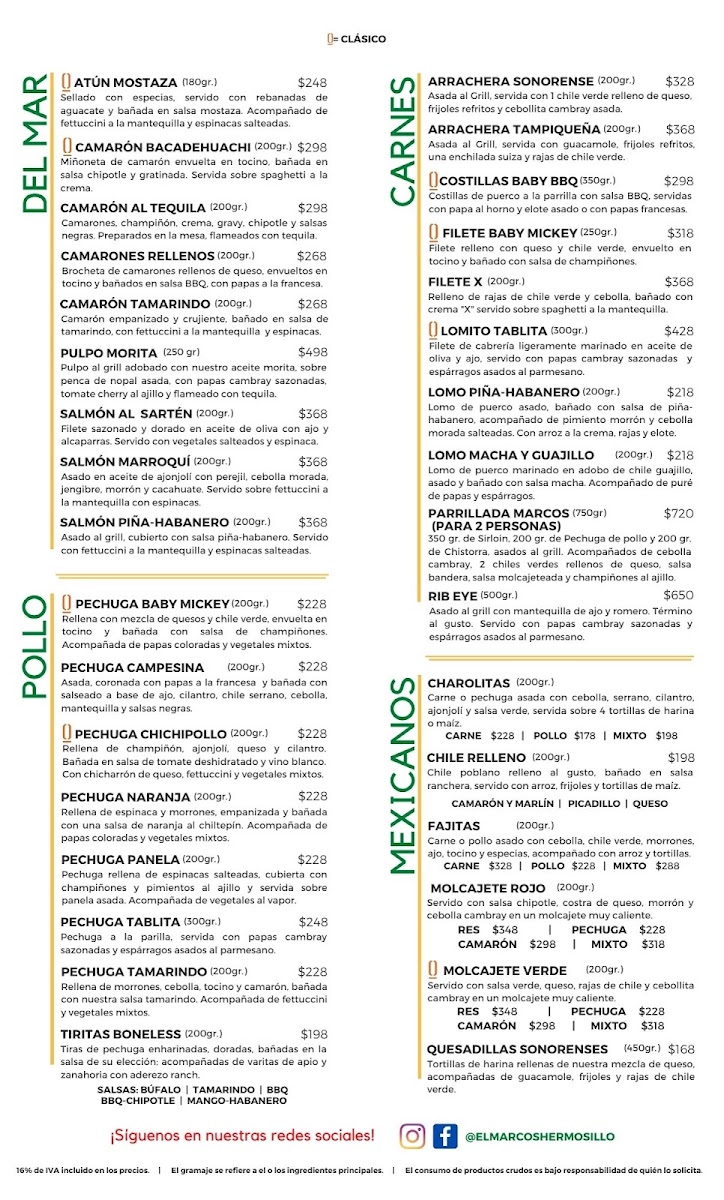 El Marcos Hermosillo Menu - Image 3