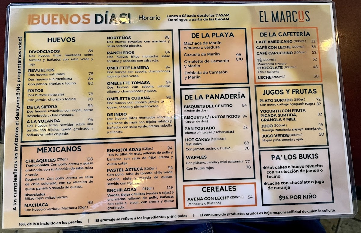 El Marcos Hermosillo Menu - Image 4
