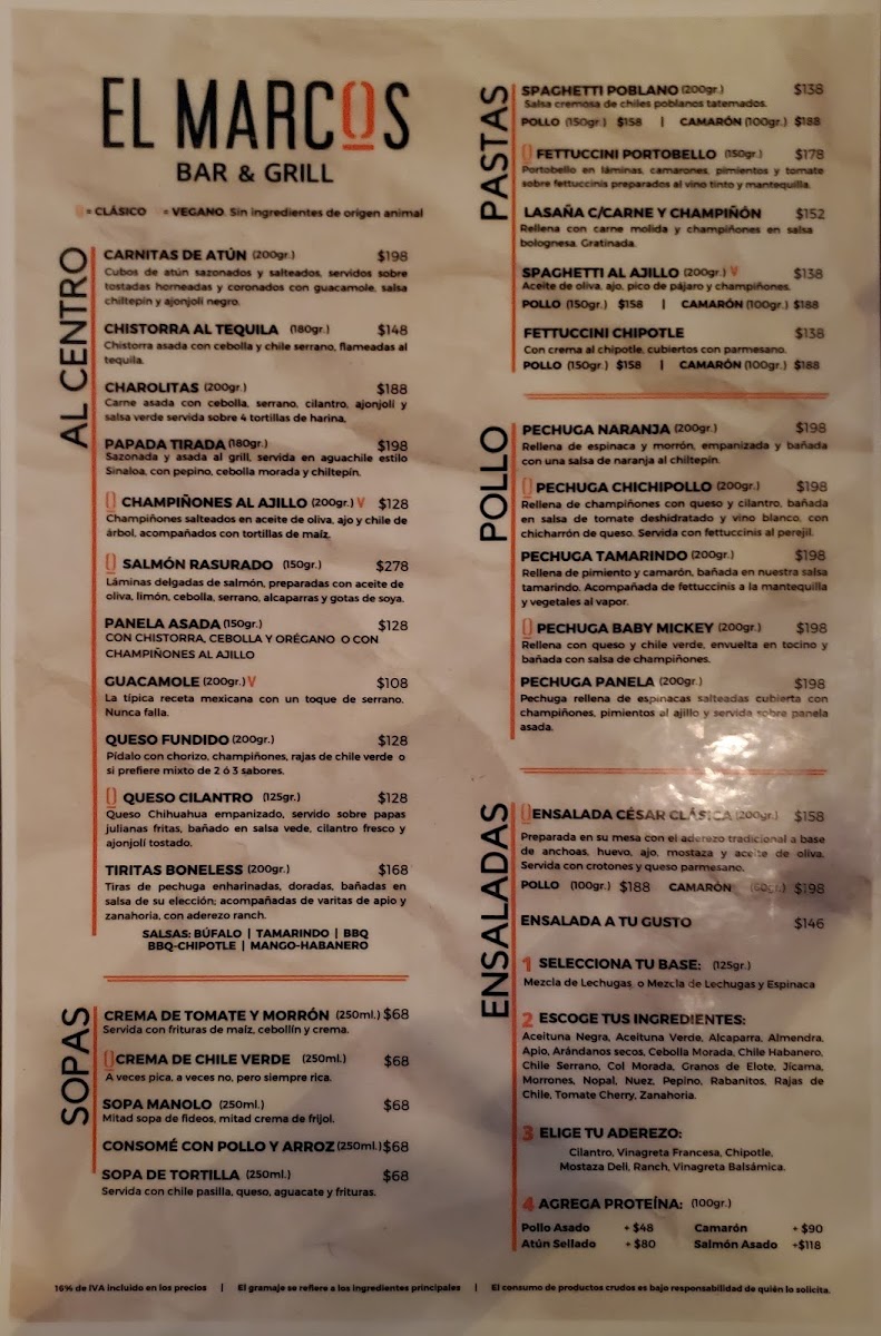 El Marcos Hermosillo Menu - Image 5
