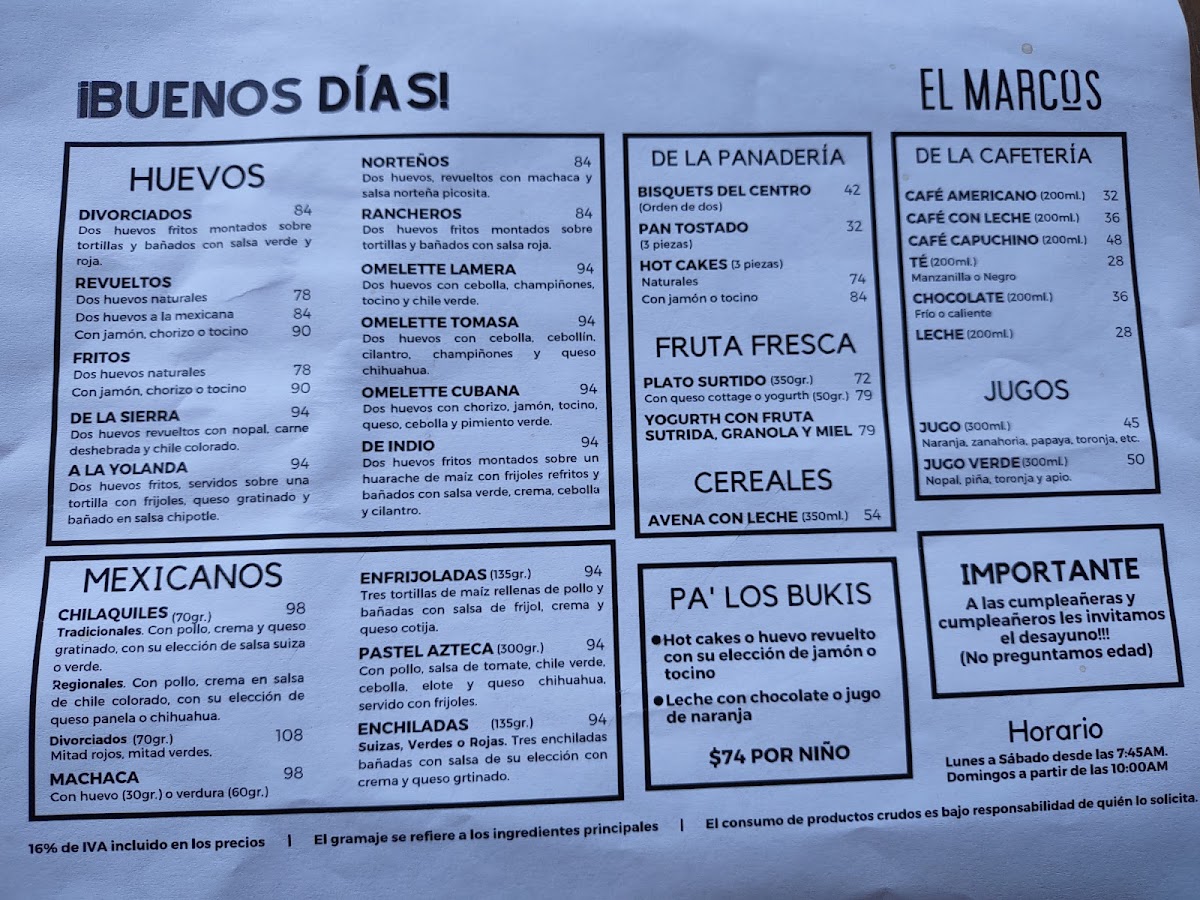 El Marcos Hermosillo Menu - Image 6
